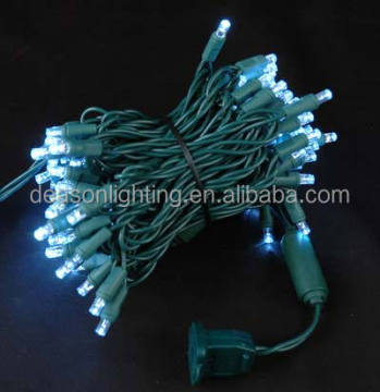 5 mm kühle weiße LED -Weihnachtslichter - Weitwinkel 100 LED -Saitenleuchten