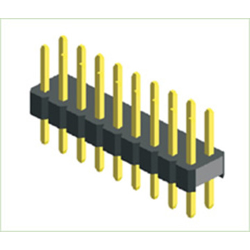 P2.00mm (.079 &quot;) Dual Row Dip 180 ° /Drivery Berg Pin Intestazione