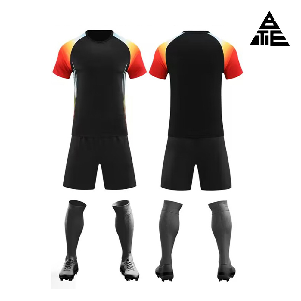 Conjunto de traje de fútbol para hombre.