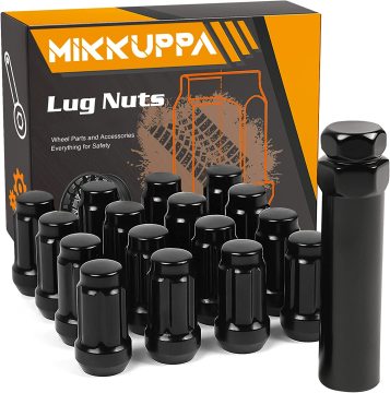 ALQLN041 MIKKUPPA 16 PCS 3/8-24スレッドブラックスプラインホイールラグソケットキーツールを備えた「ナット」は、「16 PCS 3/8-24スレッドブラックスプラインホイールラグナット付きソケットキーツール-ALQLN041 MIKKUPPA