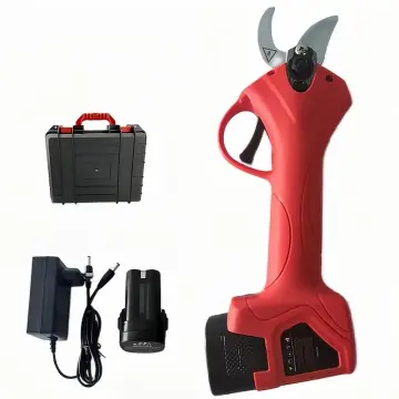 25mm Cordless Electric Scissors: Rechargeable Pruning Shears with 2 Batteries