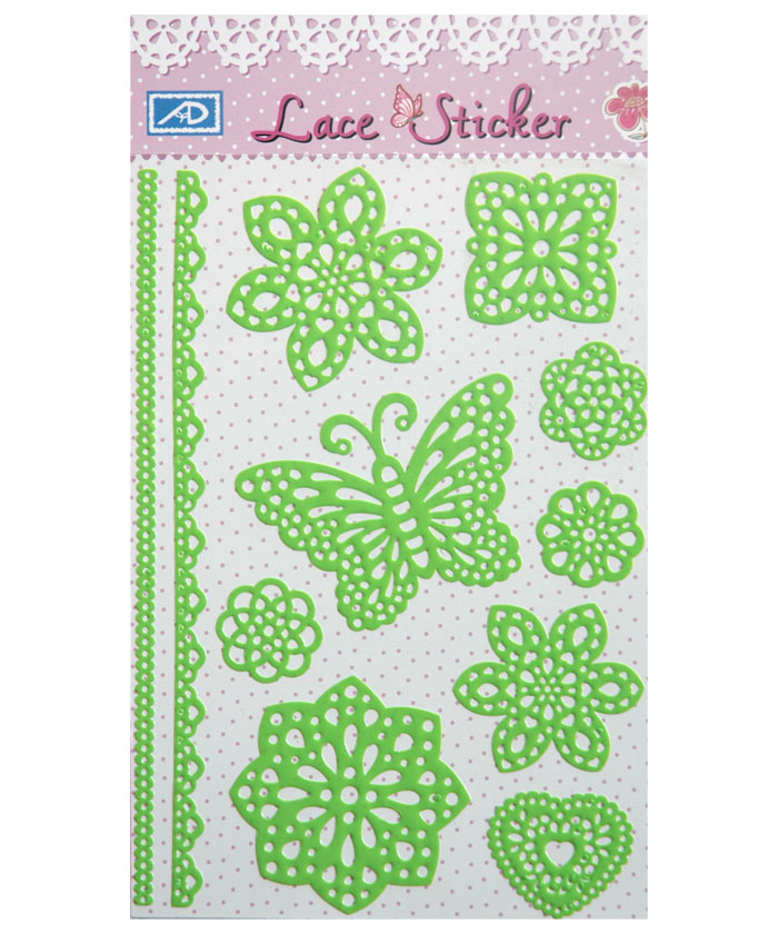 Pink DIY Lace Sticker for Making Card (PV104PK)