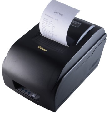 Two-Color Impact Printer with Paper Rewinder Auto-Cutter