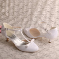 Lace White 2 Toms Heels Bridal Shoes