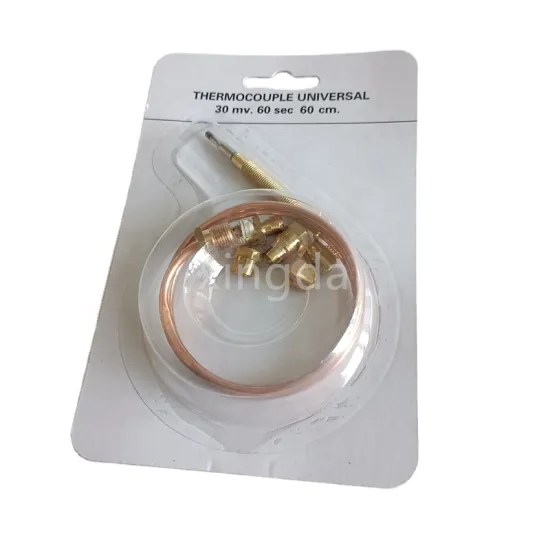 Universal 60cm 60-second Gas Stove Thermocouple with Copper Finish and Paper Package
