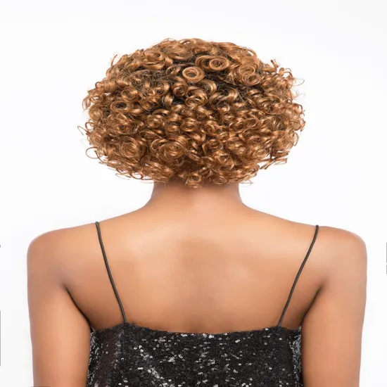 Oprah Charming Flower Curl Different Colors Human Hair Wig In Stock