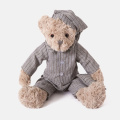 loveable plush baby doll soft gray bear toy