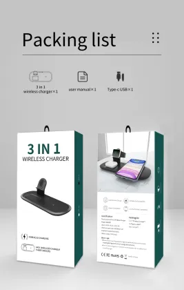 3 in1fast wireless charger for apple watch airpods