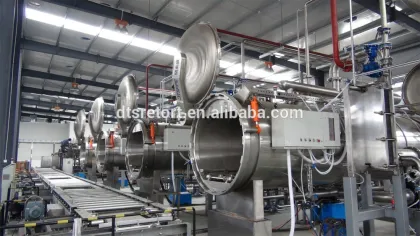 Nestle coffee sterilization line/beverage autoclave/Horizontal Continuous Sterilization Line /