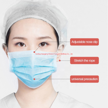 3 Masker Ply Masker Eartop, Maschera per faccia non tessuta usa e getta