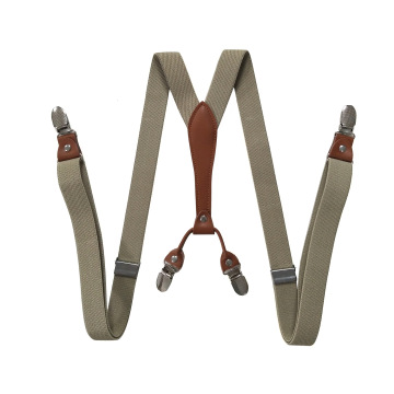 Wholesale Hotsale Unisex Y Shape Elastic Button & Clip Suspenders in Many Colors