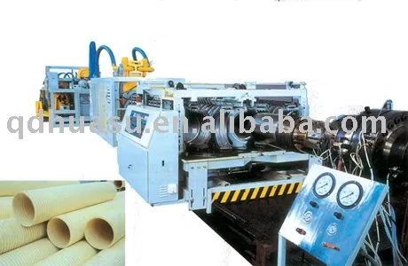 PE/PP double wall corrugated pipe production line
