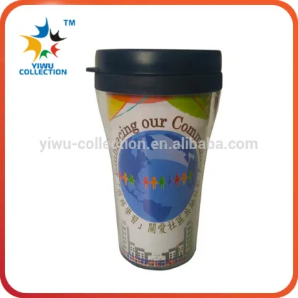 Customizable Craft Double Wall Plastic Thermos Cup