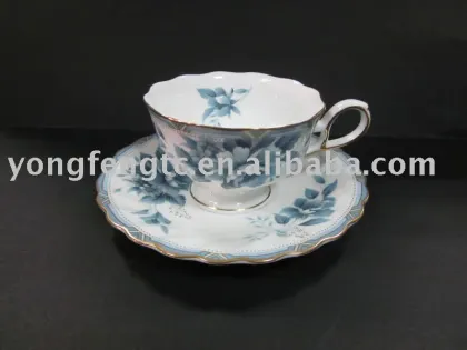 YF27013 bone china cup and saucer