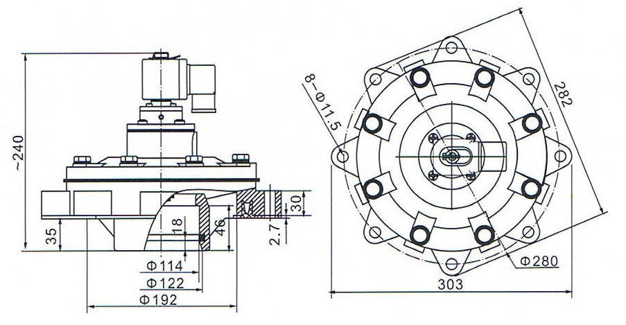 4 Inch DMF-Y-102S SBFEC Type Pulse Jet Valve