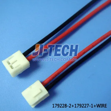 AMP/tyco TE connector wire harness cable 179228-2+179227-1+wire harness housing+terminal+wire harness & cable manufacturer