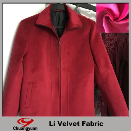 Hot warp knitting velvet sweat suit fabric for women/work clothes