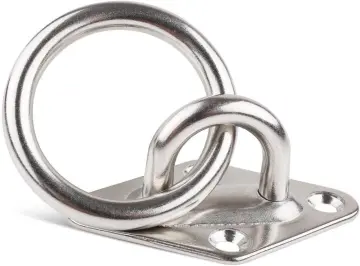 boat parts accessories marine grade stainless steel diamond pad eye with ring