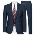 WYWK 2 Piece Men's Suit Wedding Party-Navy Blue-S