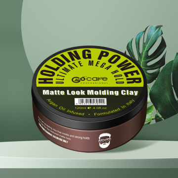 High Quality Organic Strong Hold Matte Styling Effect Long Lasting Hair Clay For Man