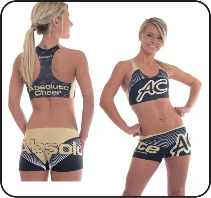 Full Sublimation Cheerleading Sportswear , Hot Cheerleading Uniforms