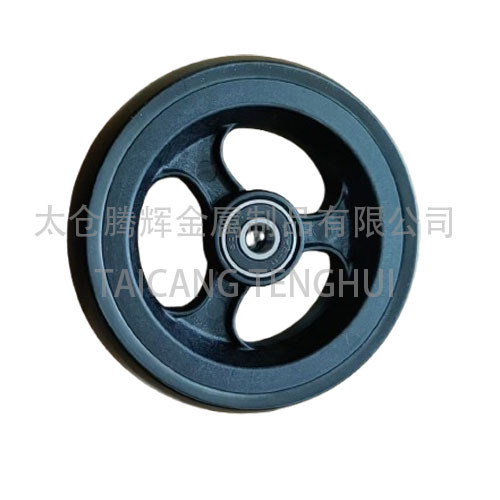 Substituição de roda dianteira de plástico de 4 polegadas para cadeiras de rodas