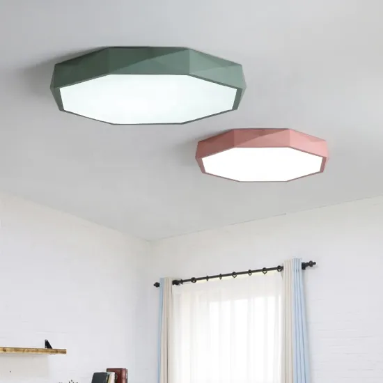 Modern Nordic Minimalist LED Ceiling Light with Acrylic Panels, Iron Base, and 6000K Foyer, Bedroom, and Living Room Lighting