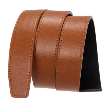 High Quality 35mm Split Leather Click Belt for Men