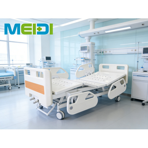 High-Sale Perforated Nursing Bed with Three Cranks & Four Guardrails