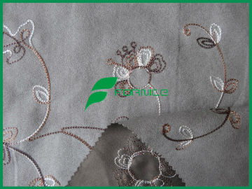 China manufacturer 100% polyester embrodiery suede fabric