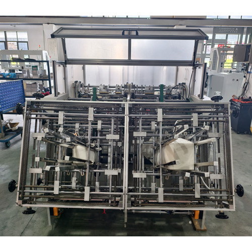 JNX-1600 6 Servo Motors Dviejų juostų kartoninių dėžių montavimo mašina