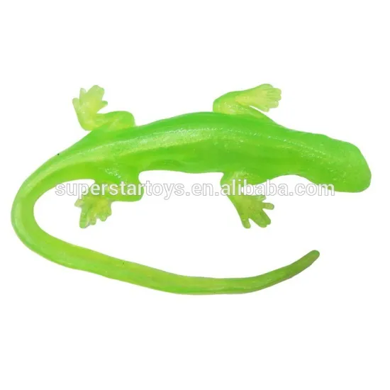gecko sticky toy with YOYO, stretchy toy animal