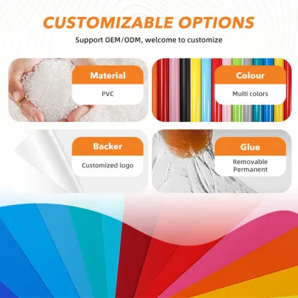 Outdoor Advertising Vinyl Rolls: Durable Plain Color Materials for Professional Plotter Cutting