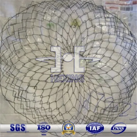 Chain link woven Tree root guard wire mesh baskets