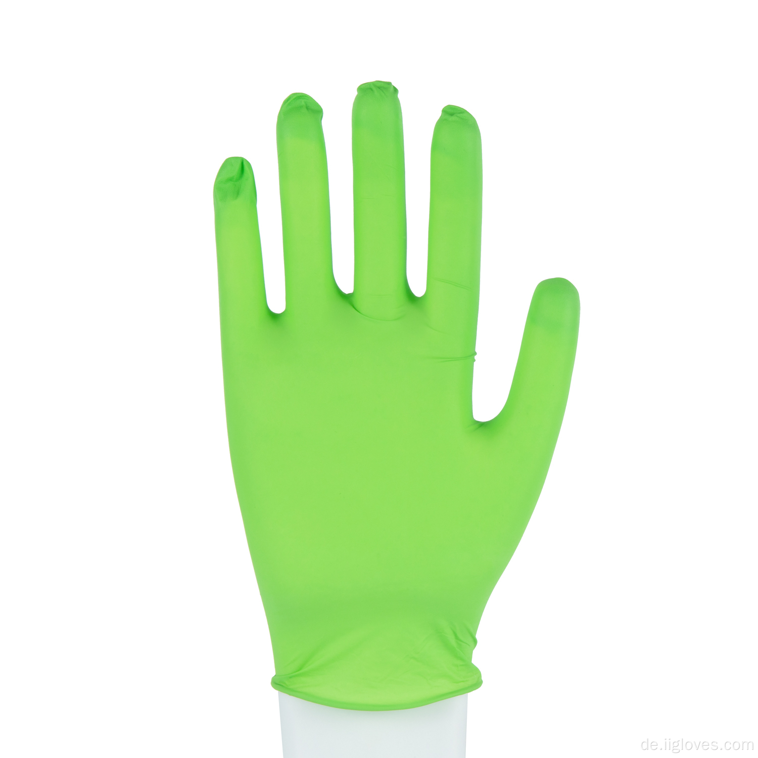 Schönheitssalon Custom Pulver Free Green Nitril Handschuhe