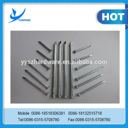 Nail gun nail framing/hardened steel concrete nails