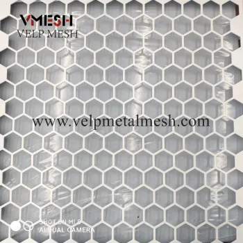 Galvanized Hexagonal Aluminum Perforated Metal Mesh for Speaker" could be shortened to:

"Hexagonal Aluminum Perforated Mesh for Speakers" 

This title is concise yet descriptive enough for a search engine.