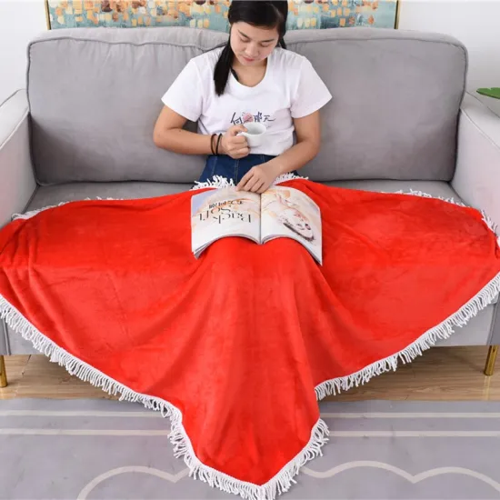Romance red love Heart blanket Shaped knitted flannel Blanket for couple as gift