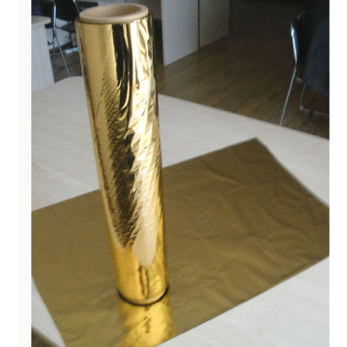 Gold Coated Pet Reflective Film EVA Coated Metalized Pet Thermal Lamination Film Supplier