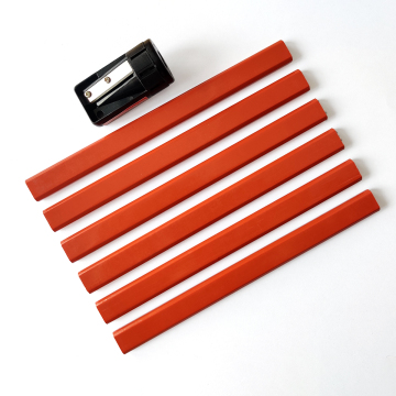 Cheap Wooden HB Carpenter Pencil Sketching Set with Sharpener in Tube