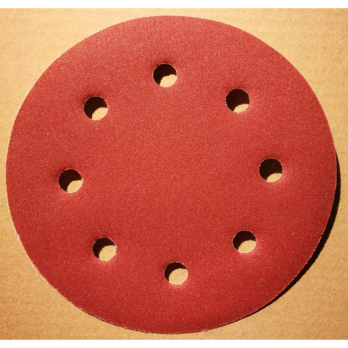 Professionally produced red Auminum oxide Velcro disc