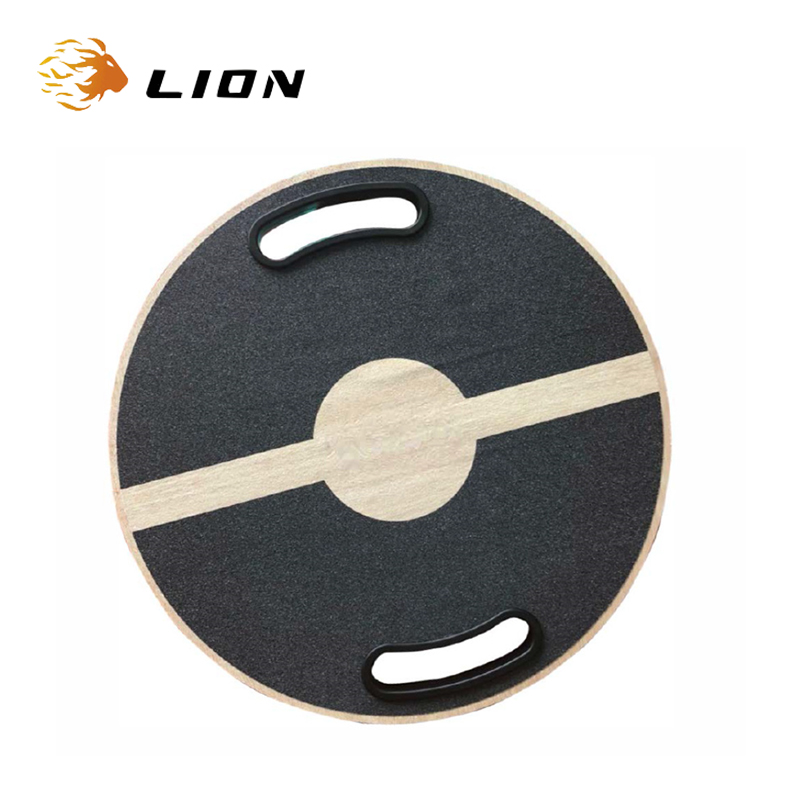 Fitness Wooden Anti Slip Surface Balance Board Equipments With Handshake Hole