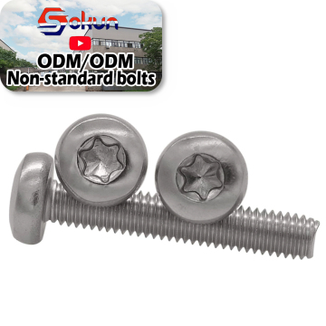 Pin Torx Stainless Steel Self-Tapping Security Screws, Anti-Theft Bolts and Nuts for Enhanced Security