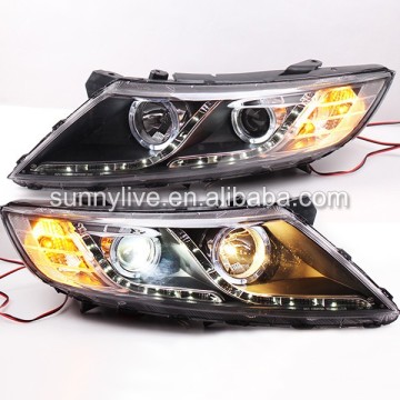 Les lampes de tête des yeux des anges dirigés pour Kia Optima K5 2011-2012 LF
