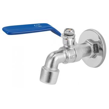 New design nickel plated wash machine single handle stainless steel bib cock