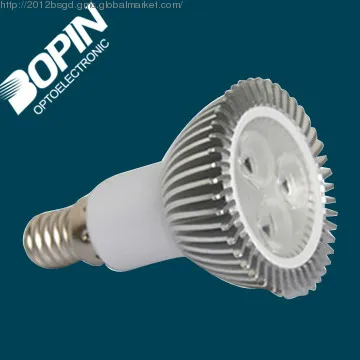 3*1W led E14 spotlights with E14 lamp base