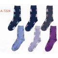 Candy-colored high-top stockings for women