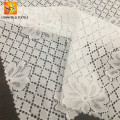 Maravillosa tela de encaje permeable al aire para confección de vestidos.