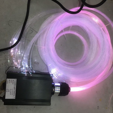Black Jacket Fiber Optic Cable for Sauna Room Ceiling Starry Sky Decorative Lighting