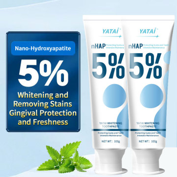 Custom Private Label Hydroxyapatite Toothpaste for Whitening and Anti-Cavity Protection